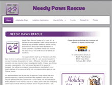 Tablet Screenshot of needypaws.org